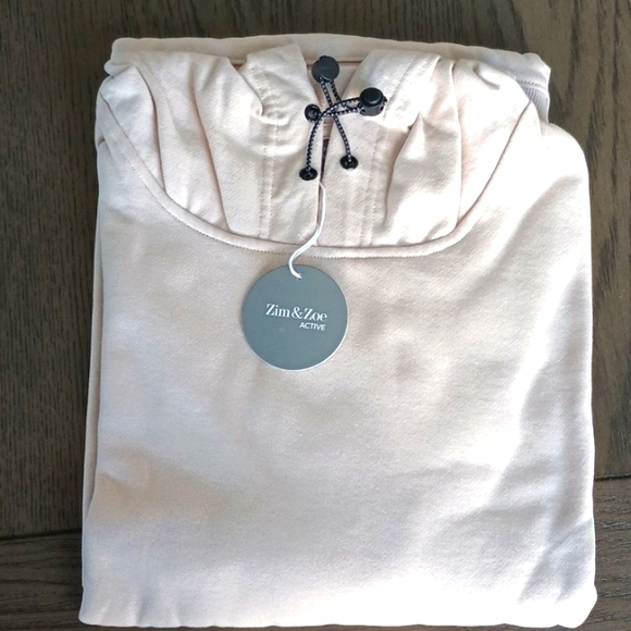 Zim & Zoe Active Women's Longline Sweatshirt Hoodie  Size 14   Camel   NWT - Picture 3 of 12